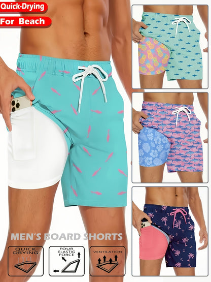 Men's Cyan Polyester Printed Pants - product view 23