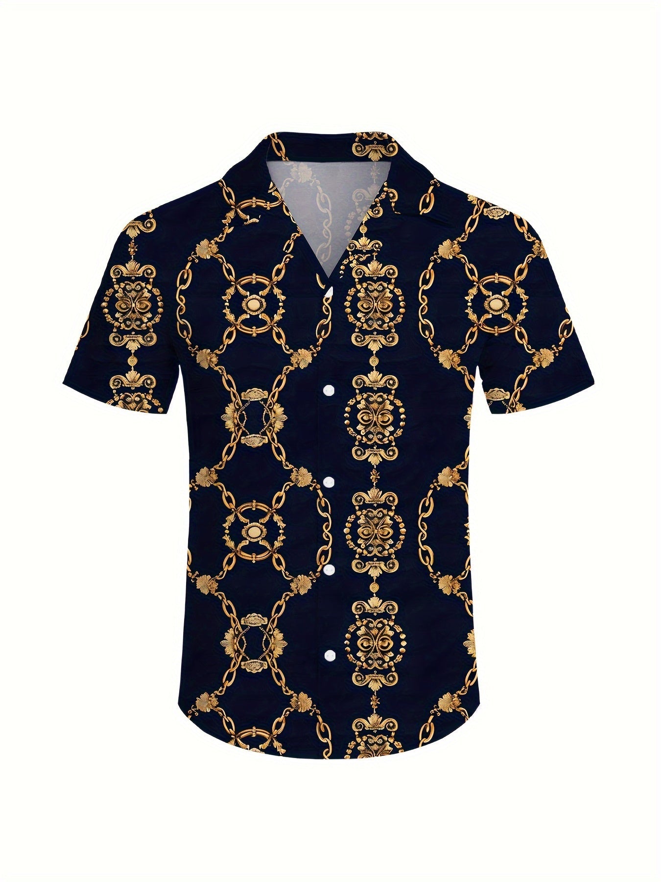 Men's Three-Piece Beach Outfit Set - Resort Print Summer Style