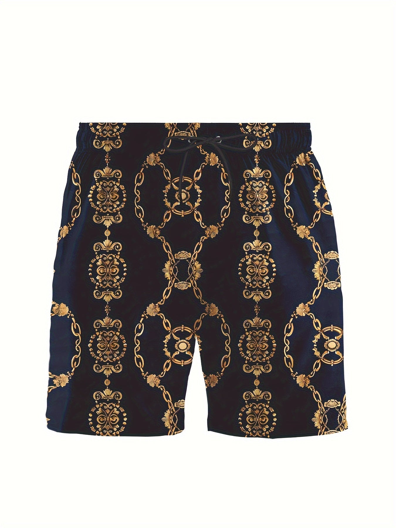 Men's Three-Piece Beach Outfit Set - Resort Print Summer Style