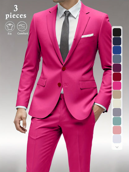 Men's Black Slim-Fit Outfit Set - product view 47