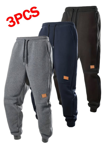 Men's Grey+Dark Grey+Black Polyester Pants - product view 15