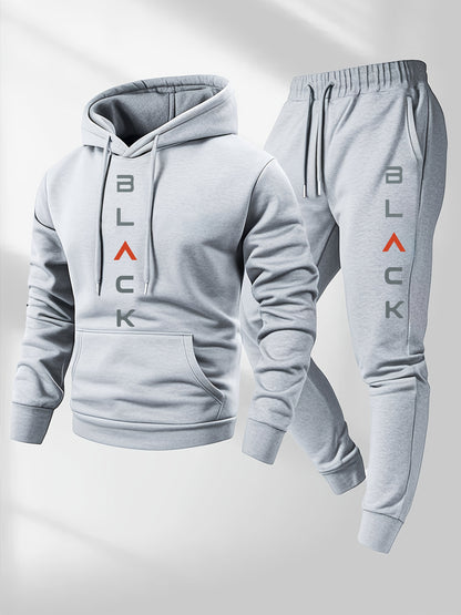 Men's Tracksuit Jacket and Pants Set - Coordinated Cold-Weather Urban Edition