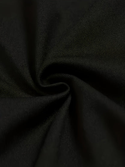 Men's Black Knit Printed Pants - product view 3