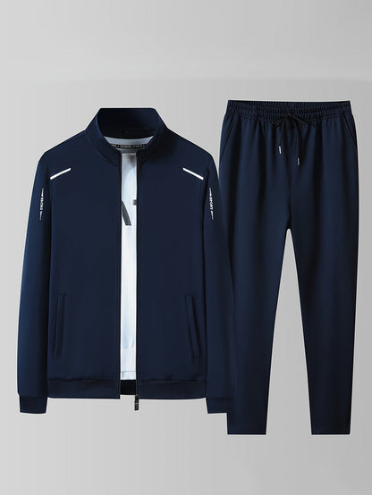 Men's Black Polyester Zip-Up Jacket - product view 18