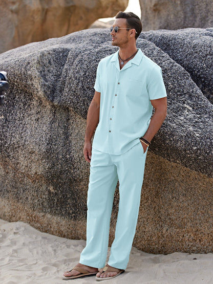 Men's Two-Piece Outfit Set - Short Sleeve 920037