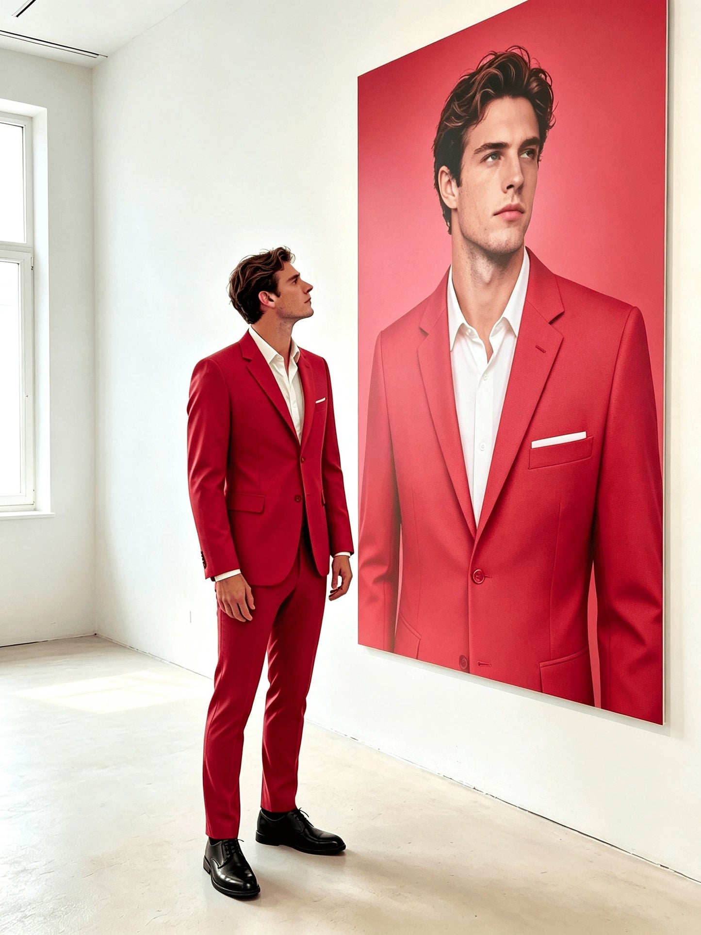 Men's Two-Piece Suit Set - Solid Color Everyday Style