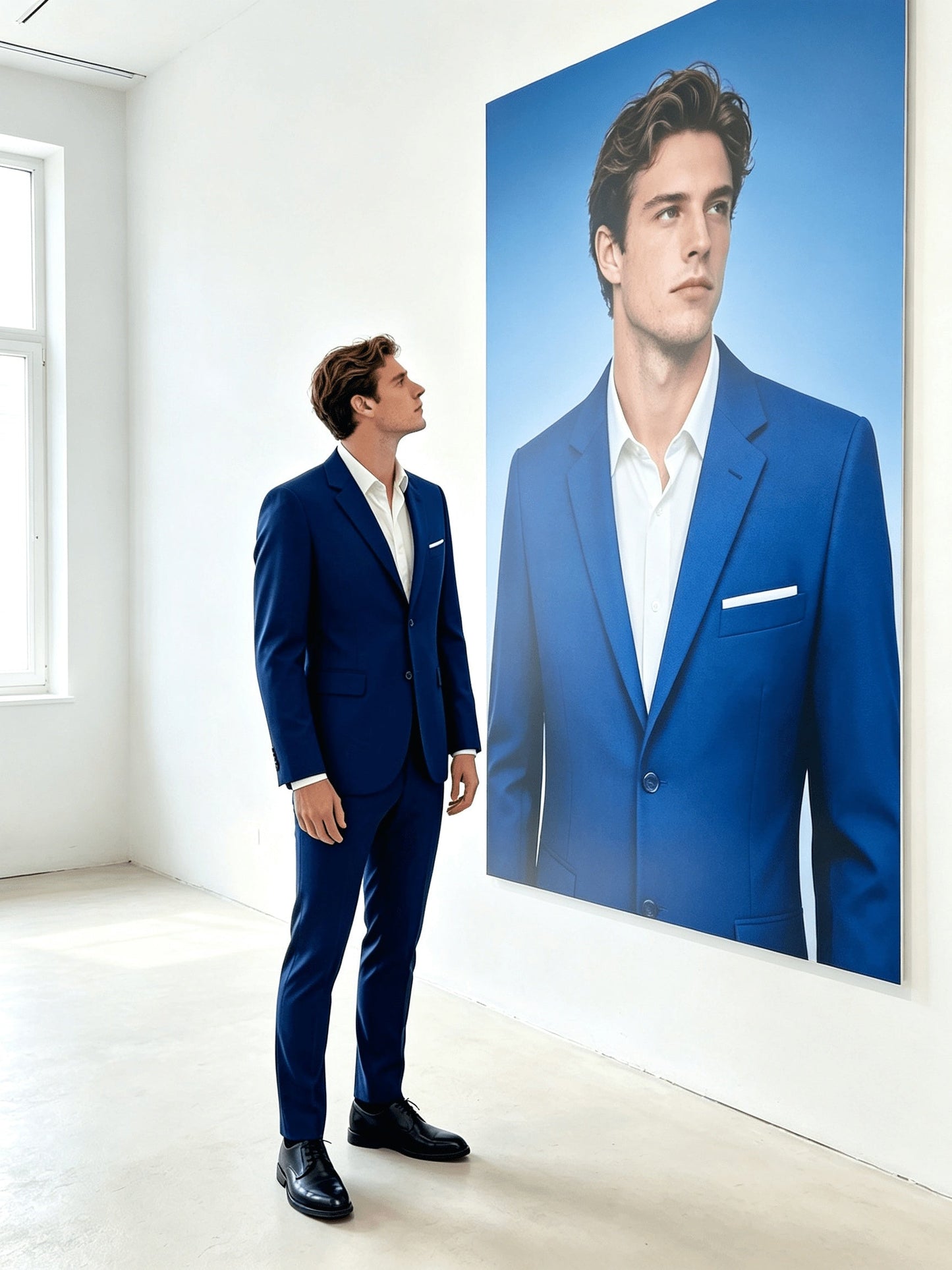 Men's Two-Piece Suit Set - Solid Color Everyday Style
