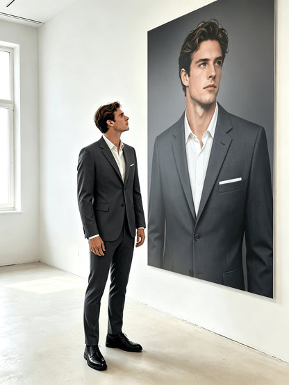 Men's Two-Piece Suit Set - Solid Color Everyday Style