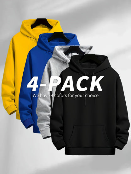 Men's Mixed Colors 1 Polyester Hoodie - product view 12