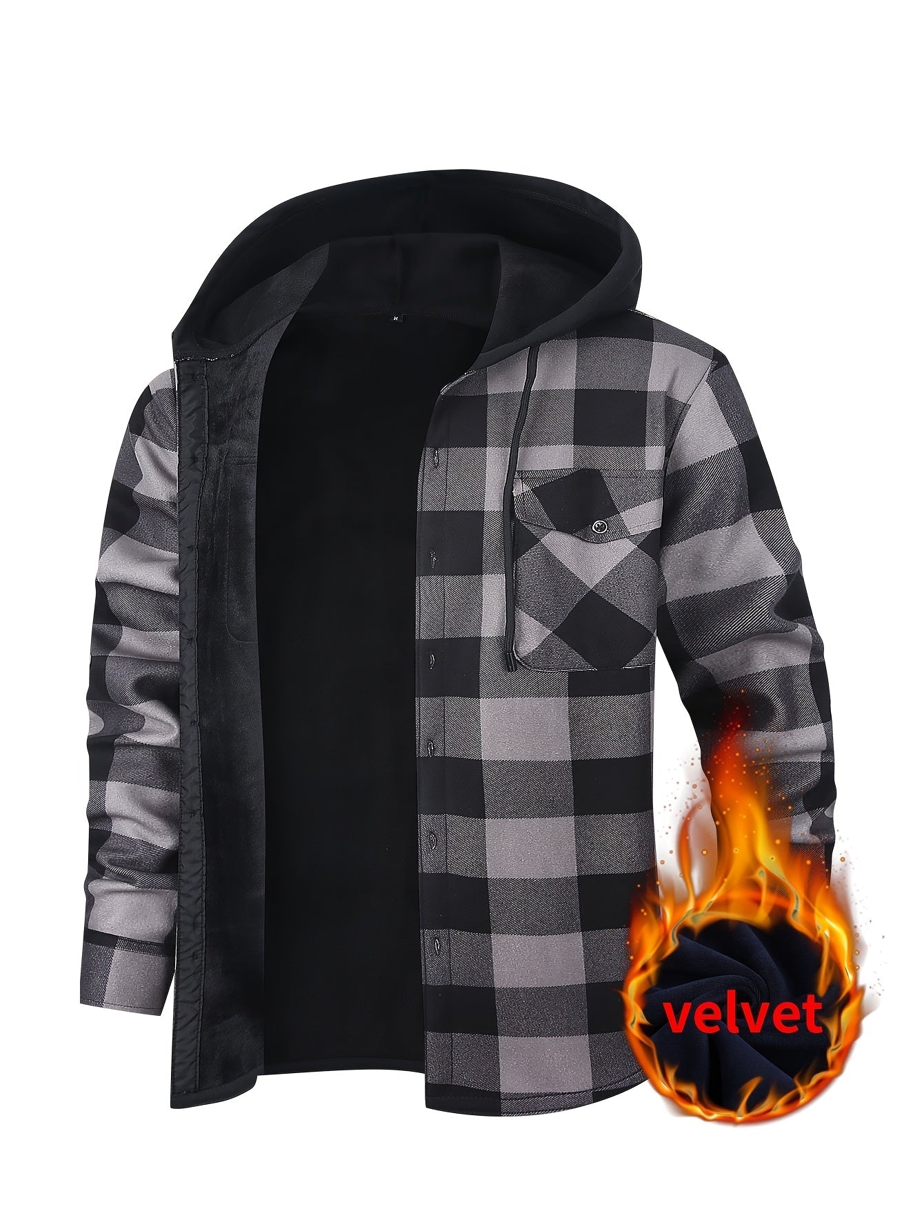 Men's Versatile Plaid Single-Breasted Blazer