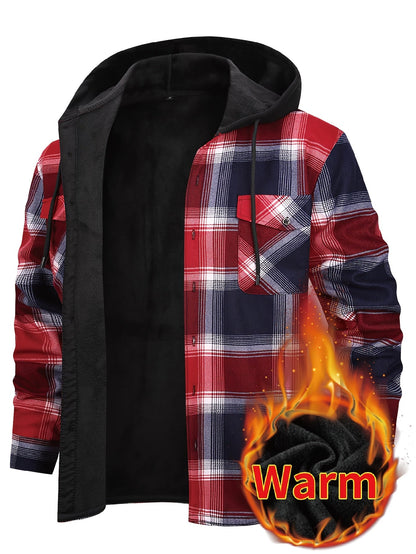 Men's Versatile Plaid Single-Breasted Blazer