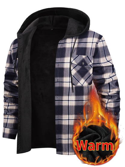 Men's Versatile Plaid Single-Breasted Blazer