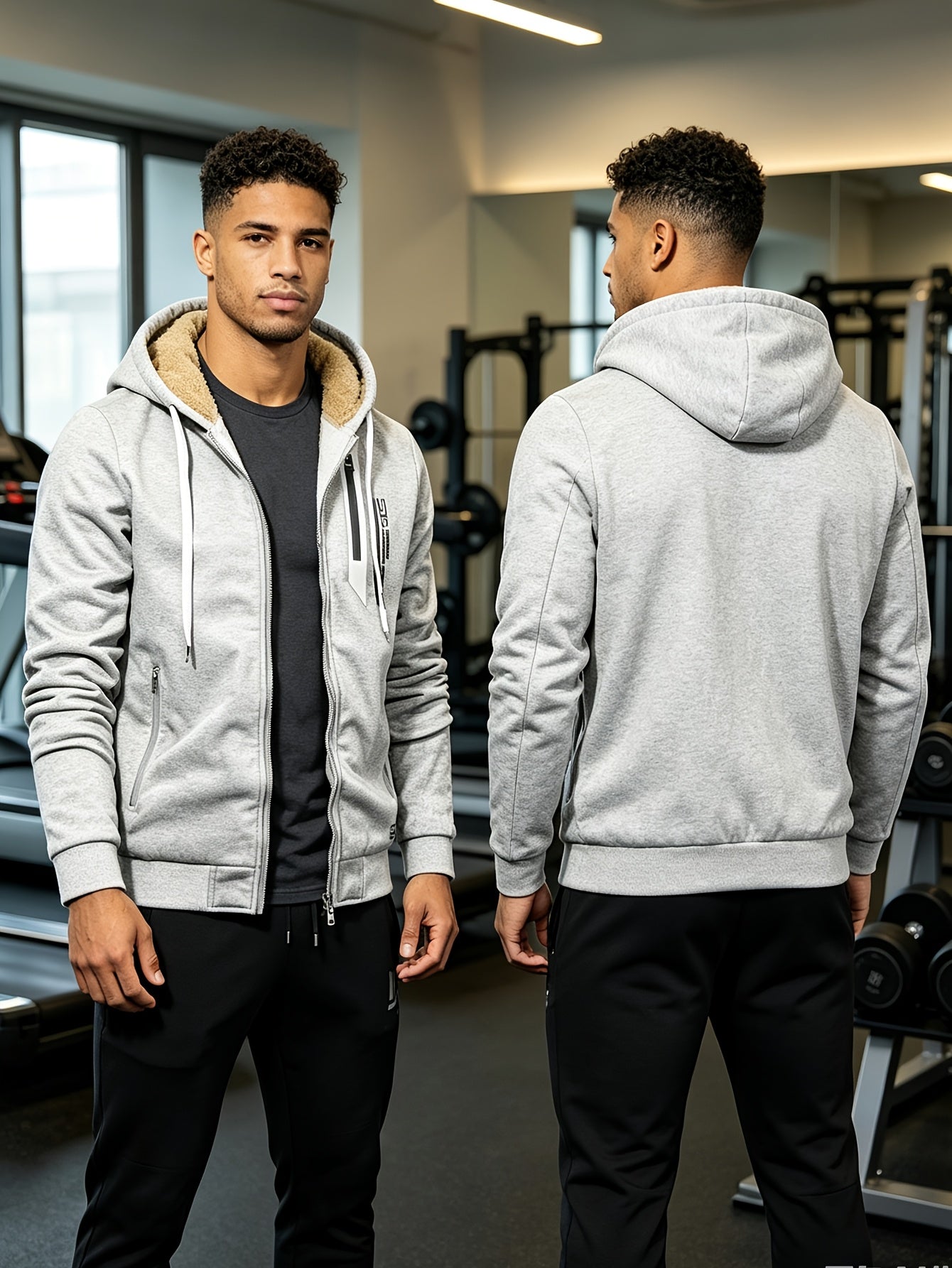 Men's Versatile Zip-Up Hoodie