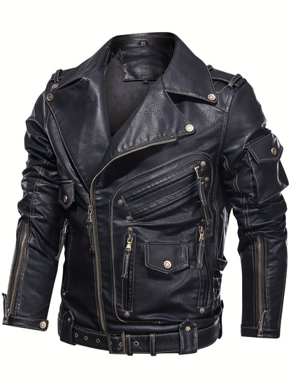 Men's Black Polyester Jacket - product view 5