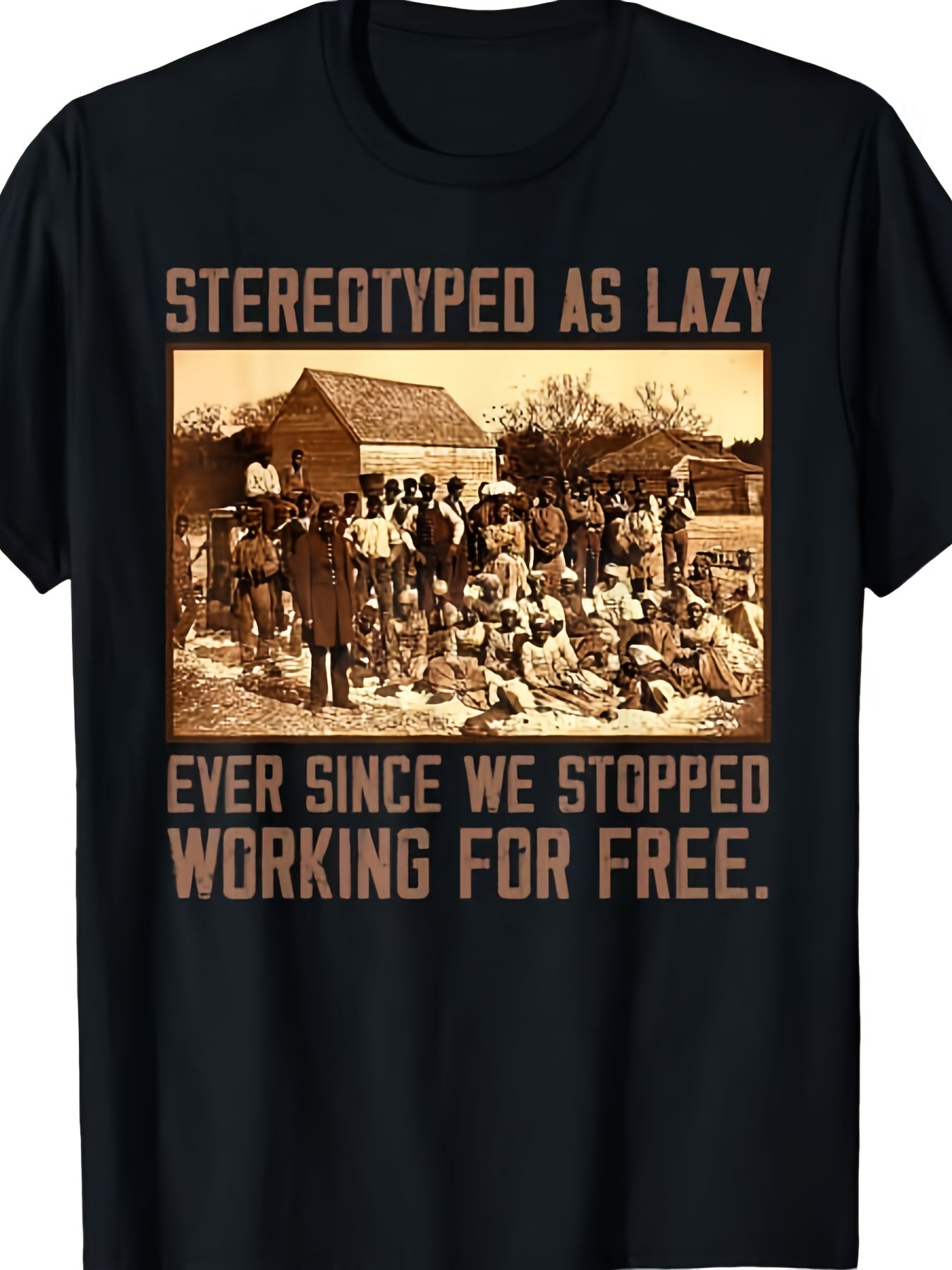 Men's Black T-Shirt - product view 1