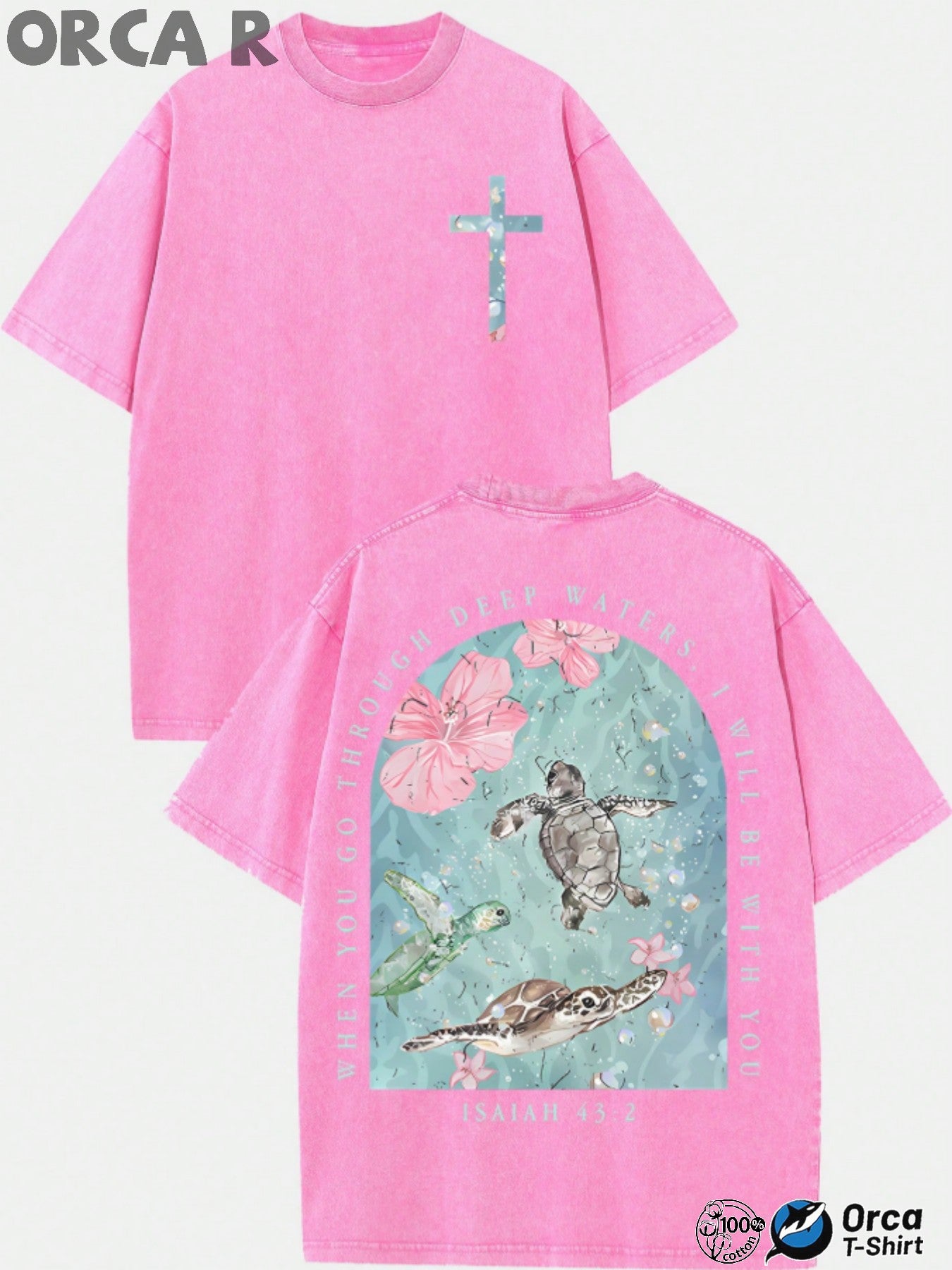 Men's Vintage Oversized T-Shirt - Round Neck Short Sleeve
