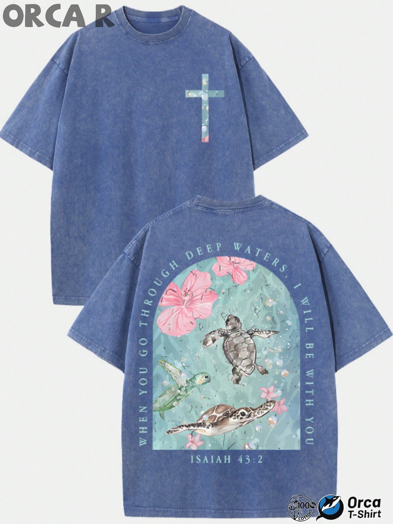 Men's Vintage Oversized T-Shirt - Round Neck Short Sleeve