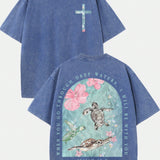 Washed cotton blue