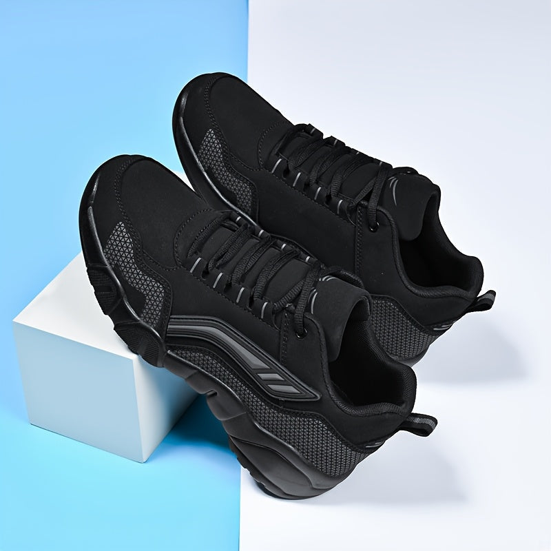 Men's Black And White Lace Shoes - product view 4