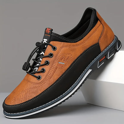 Men's Orange Lace Shoes - product view 1