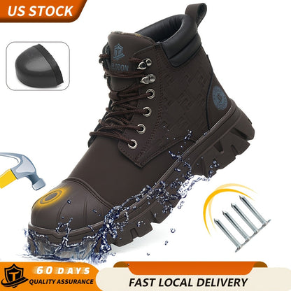 Men's Black Faux Leather Shoes - product view 1