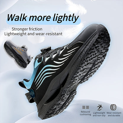 Men's Black & Blue Shoes - product view 3
