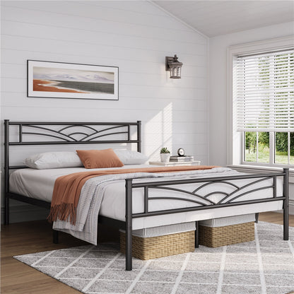Bed Frame shown in the Black, queen option