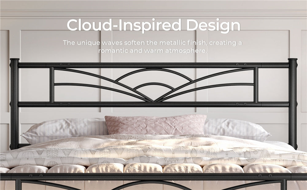 Metal Bed Frame, Bedroom Platform Bed for Bedroom Comfort and Support detail image - detail view 10