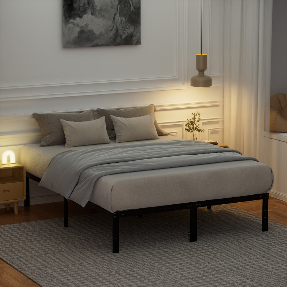 Metal Bed Frame, Mattress Support Frame for Bedroom Comfort and Support detail image