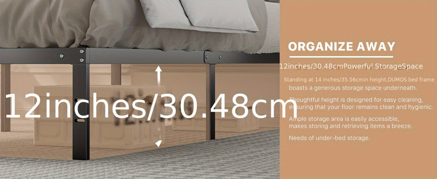 Metal Bed Frame, Mattress Support Frame for Bedroom Comfort and Support detail image - detail view 28