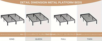Metal Bed Frame, Mattress Support Frame for Bedroom Comfort and Support detail image - detail view 29