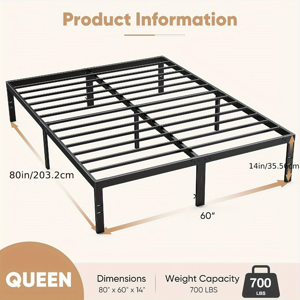 Metal Bed Frame, Mattress Support Frame for Bedroom Comfort and Support detail image - detail view 4
