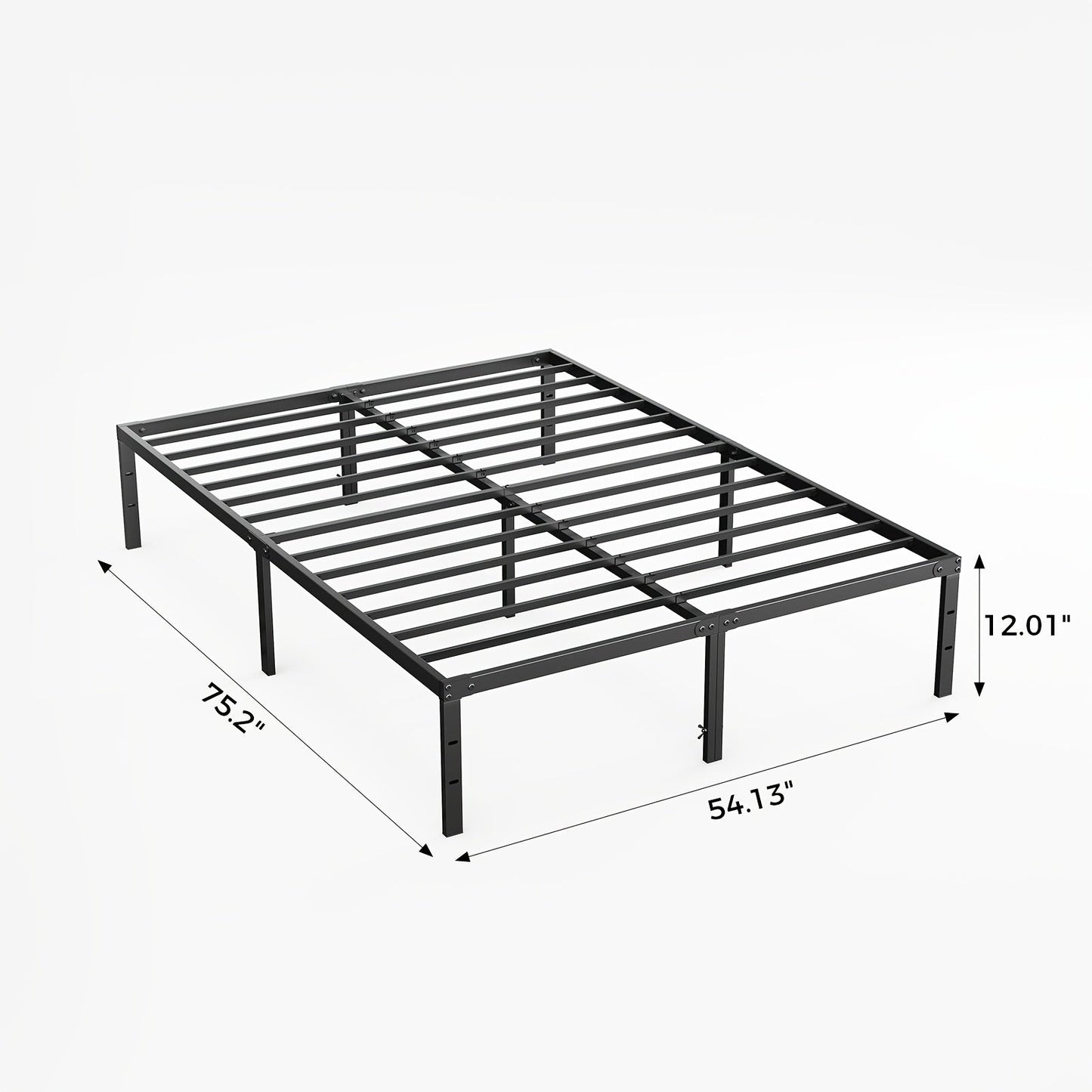 Bed Frame shown in the Full(12IN) option
