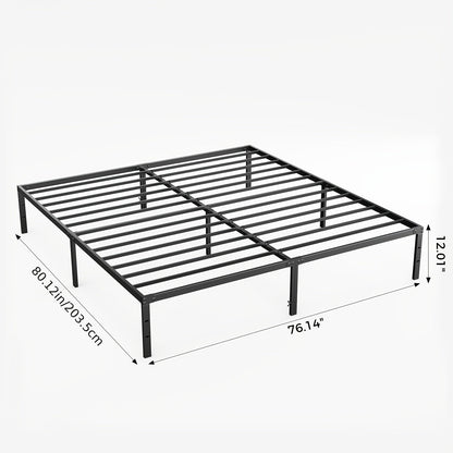 Bed Frame shown in the King(12IN) option