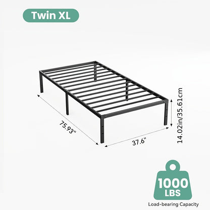 Bed Frame shown in the Twin XL (14IN) option