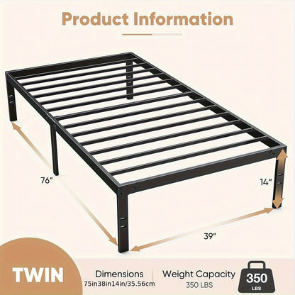 Bed Frame shown in the TWIN option