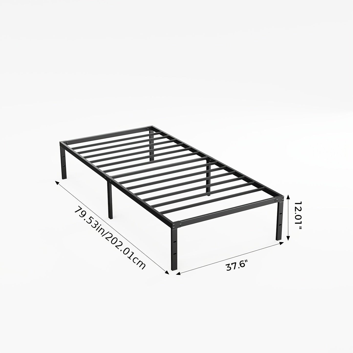 Bed Frame shown in the TwinXL(12IN) option