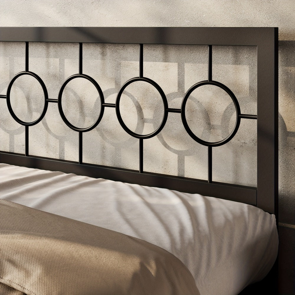 Metal Bed Frame with Headboard and Footboard, Mattress Support Frame detail image - detail view 6