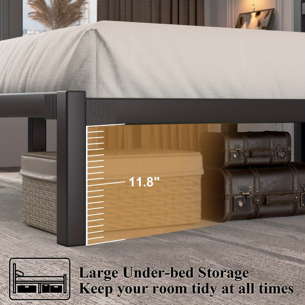 Metal Bed Frame with No Box Spring Needed for Bedroom Comfort and Support detail image - detail view 12