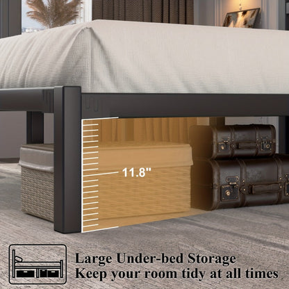 Metal Bed Frame with No Box Spring Needed for Bedroom Comfort and Support detail image - detail view 12