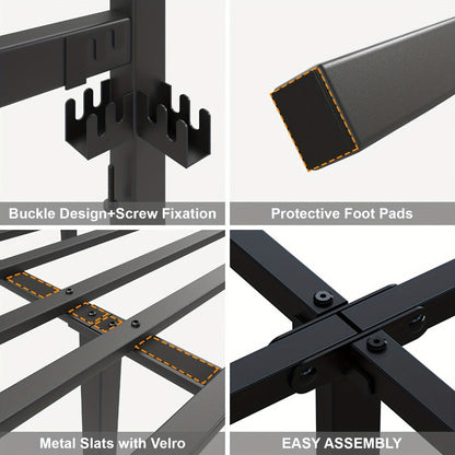 Metal Bed Frame with No Box Spring Needed for Bedroom Comfort and Support detail image - detail view 17