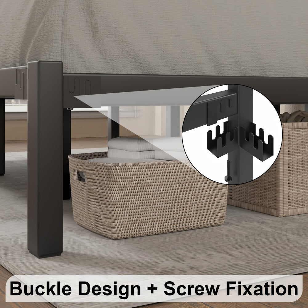 Metal Bed Frame with No Box Spring Needed for Bedroom Comfort and Support detail image - detail view 18