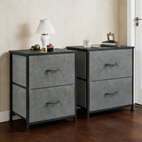 2-drawer cabinet-Gray*2