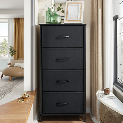 Metal Fabric Storage Cabinet with Deep Drawers for Organized Everyday Storage in Entryway detail image - detail view 11