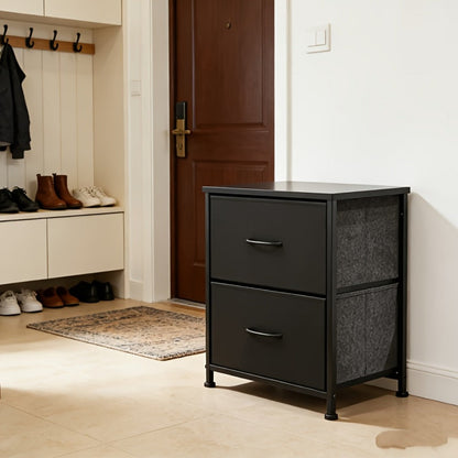 Metal Fabric Storage Cabinet with Deep Drawers for Organized Everyday Storage in Entryway detail image - detail view 15
