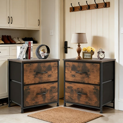 Metal Fabric Storage Cabinet with Deep Drawers for Organized Everyday Storage in Entryway detail image - detail view 20