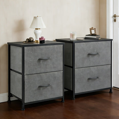 Metal Fabric Storage Cabinet with Deep Drawers for Organized Everyday Storage in Entryway detail image - detail view 21