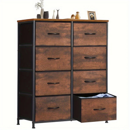 Metal Fabric Storage Cabinet with Deep Drawers for Organized Everyday Storage in Entryway detail image - detail view 3