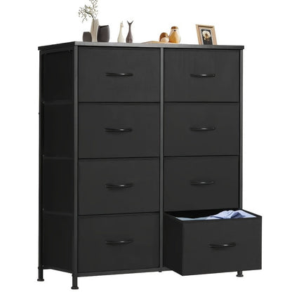 Metal Fabric Storage Cabinet with Deep Drawers for Organized Everyday Storage in Entryway detail image - detail view 5