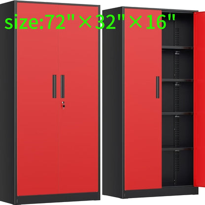 Filing Cabinet shown in the Black+red option